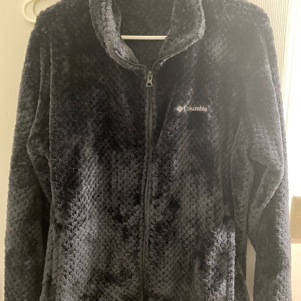 Columbia Sherpa black zip up jacket